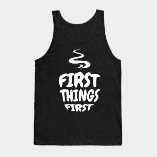 Funny Coffee Qoute Tank Top